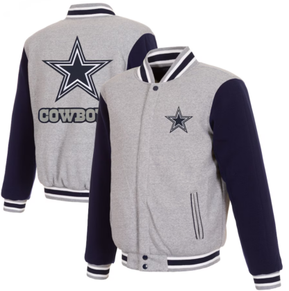 dallas-cowboys-gray-full-snap-jacket