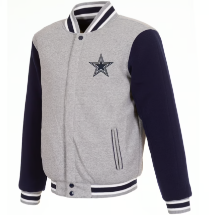 dallas-cowboys-gray-full-snap-jacket-front