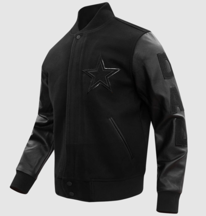 dallas-cowboys-nfl-triple-black-varsity-jacket-front-side