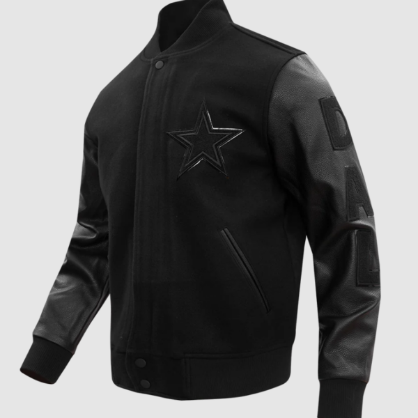 dallas-cowboys-nfl-triple-black-varsity-jacket-front-side