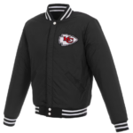Kansas City Chiefs 19 Mens Reversible Fleece Jacket for NFL Fans - Image 3