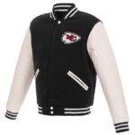 Kansas City Chiefs 19 Mens Reversible Fleece Jacket for NFL Fans - Image 2