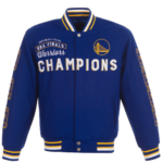 Golden State Warriors 7 Time NBA Champions Blue Jacket - Image 2
