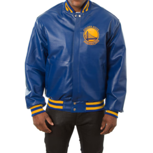 golden-state-warriors-nba-blue-real-leather-jacket-front